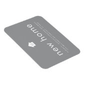 Modern hell Minimalistisch Neue Zuhause Magnet (Rechte Seite)