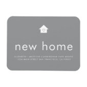 Modern hell Minimalistisch Neue Zuhause Magnet (Horizontal)