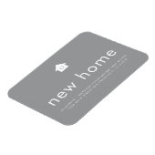 Modern hell Minimalistisch Neue Zuhause Magnet (Linke Seite)