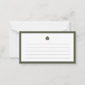 Modern hell Minimalistisch Neue Zuhause Mitteilungskarte (Rückseite)