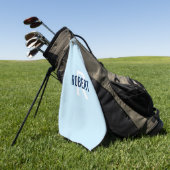 Modern hellblau, monogram, name golf tuwel golfhandtuch (Gras)