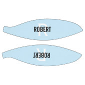 Modern hellblauer Monogramm-Basketball Basketball (Panele)