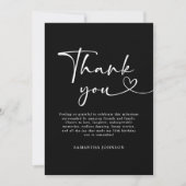 Modern Hello 30th Birthday Dankeskarte (Vorderseite)