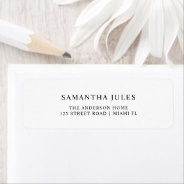 Modern Hello 30th Birthday Return Address