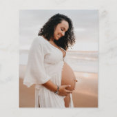 Modern Hello Foto Budget Kinderdusche Einladung (Rückseite)