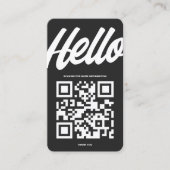 MODERN HELLO LOGO DARK GRAY VISITENKARTE (Vorderseite)