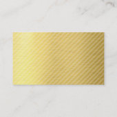 MODERN HELLO SCRIPT handgezogene Fett-Spot-Goldfol Visitenkarte (Rückseite)