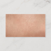 MODERN HELLO SCRIPT handgezogene Fett-Spot-Rose Go Visitenkarte (Rückseite)