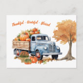Modern Herbst Herbst Pumpkin Erntedank Postkarte (Vorderseite)