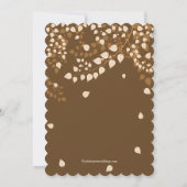 Modern Herbst Herbst Verlassen Probe Abendessen Einladung (Rückseite)