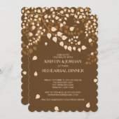 Modern Herbst Herbst Verlassen Probe Abendessen Einladung (Vorne/Hinten)