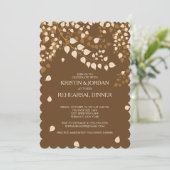 Modern Herbst Herbst Verlassen Probe Abendessen Einladung (Stehend Vorderseite)