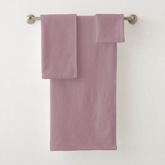 Modern Heritage Solid Dusty Mauve Badhandtuch Set (Insitu)