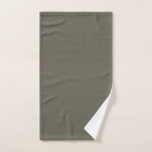 Modern Heritage Solide Holzkohle-Olive Badhandtuch Set (Handtuch)