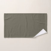 Modern Heritage Solide Holzkohle-Olive Badhandtuch Set (Handtuch)