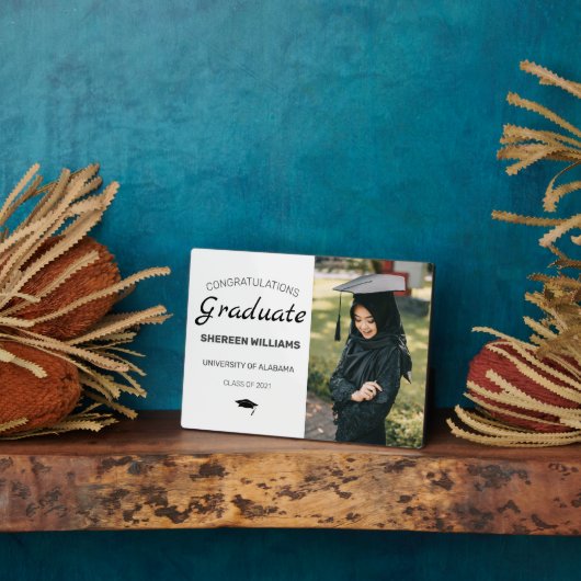 Modern Herzlichen Glückwunsch Abschluss Foto Fotoplatte (Seite)