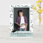 Modern Herzlichen Glückwunsch Abschluss Foto Karte (Gelbe Blume)