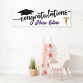 Modern Herzlichen Glückwunsch Abschluss Medical Nu Banner (Insitu)