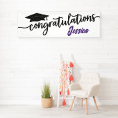 Modern Herzlichen Glückwunsch Einfaches Abschluss Banner (Insitu)