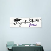 Modern Herzlichen Glückwunsch Einfaches Abschluss Banner (Messeveranstaltung)