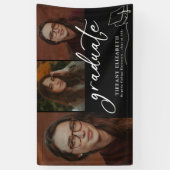 Modern Herzlichen Glückwunsch Foto Graduation Part Banner (Vertikal)