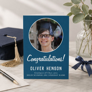 Modern Herzlichen Glückwunsch Graduate Foto Abschl Karte