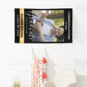 Modern Herzlichen Glückwunsch Graduate Foto | Schw Banner (Insitu)