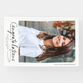 Modern Herzlichen Glückwunsch Graduate Foto Script Banner (Horizontal)