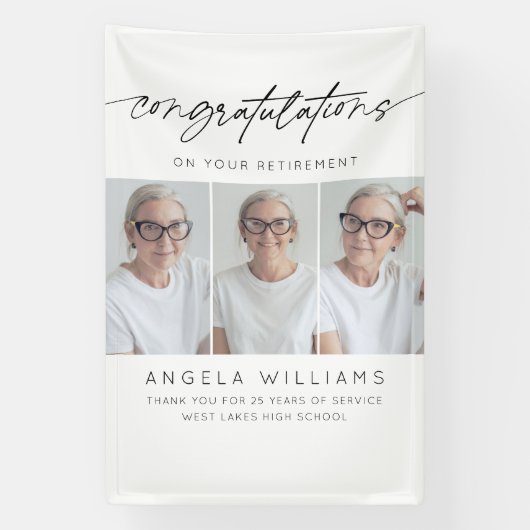 Modern Herzlichen Glückwunsch zu Ihrem Foto für di Banner (Vertikal)