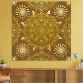 Modern-Hexa-Goldmedaille Leinwanddruck (Insitu (Wohnzimmer))