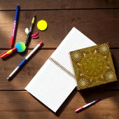 Modern-Hexa-Goldmedaille Notizblock