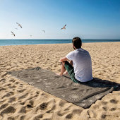 Modern Hexa sepia Golden ursidae mandala Art Strandtuch