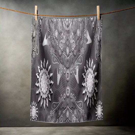 Modern-Hexa-Ursidae-Mandala-Kunst Strandtuch