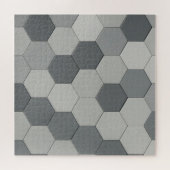 Modern Hexagon Tile Geometric Pattern Puzzle (Horizontal)