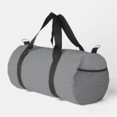 Modern Hexagonal Grid Geometric Pattern Duffle Bag (Rechte Ecke)