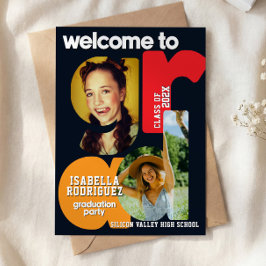 Modern High School Graduation Invitation Einladung