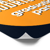 Modern High School Graduation Welcome  Poster (Ecke)