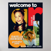 Modern High School Graduation Welcome  Poster (Vorne)