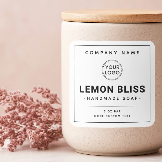 Modern hinzufügen Logo für das helle, quadratische Quadratischer Aufkleber