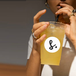 Modern hinzufügen Produktname hinzufügen Runder Aufkleber