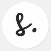 Modern hinzufügen Produktname hinzufügen Runder Aufkleber (Vorderseite)