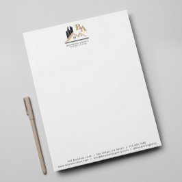 Modern hinzufügen Sie Ihr eigenes Logo Beruflich B Briefbogen