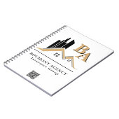 Modern hinzufügen Sie Ihr eigenes Logo Beruflich B Notizblock (Linke Seite)