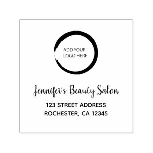 Modern hinzufügen Sie Ihr eigenes Logo berufliche Permastempel