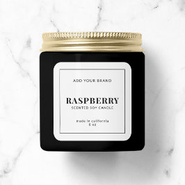 Modern hinzufügen Sie Ihr Markenzeichen Black Bord Quadratischer Aufkleber