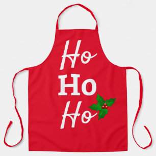 Modern Ho Ho Ho Rot Weiße Weihnachten Alles über Schürze