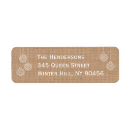 Modern Holiday Address Label - braun
