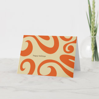 Modern Holiday Card - Orange Feiertagskarte