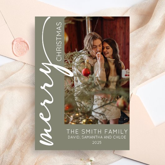 Modern Holiday Christmas Einladung