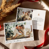 Modern Holiday Foto Card, frohe Weihnachten